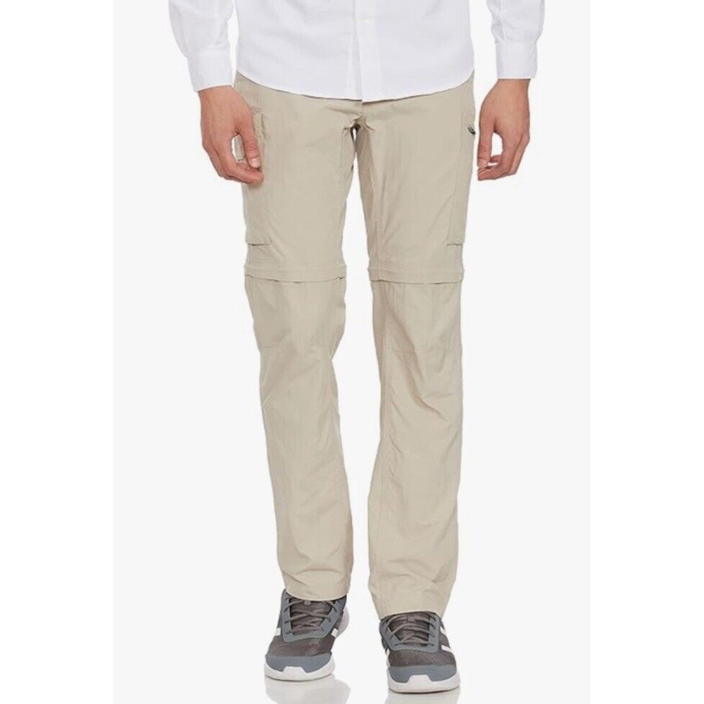 Columbia Pants Beige Silver Ridge Convertible Pants Omni Shade Nylon 50W 34L NWT